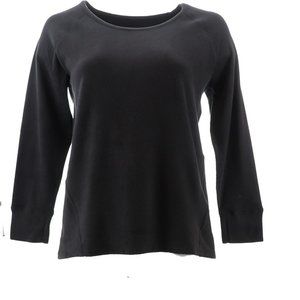 NWT COMFORT CODE LONG SLEEVE FLEECE TOP BLACK‎ LARGE